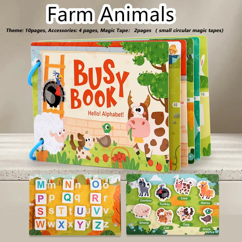 Montessori Busy Book | Screen - Free Learning & travel fun