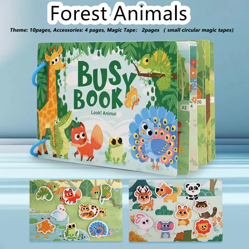 Montessori Busy Book | Screen - Free Learning & travel fun
