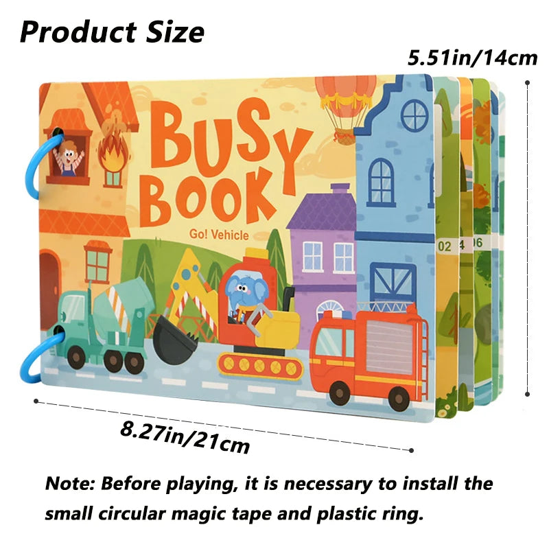 Montessori Busy Book | Screen - Free Learning & travel fun